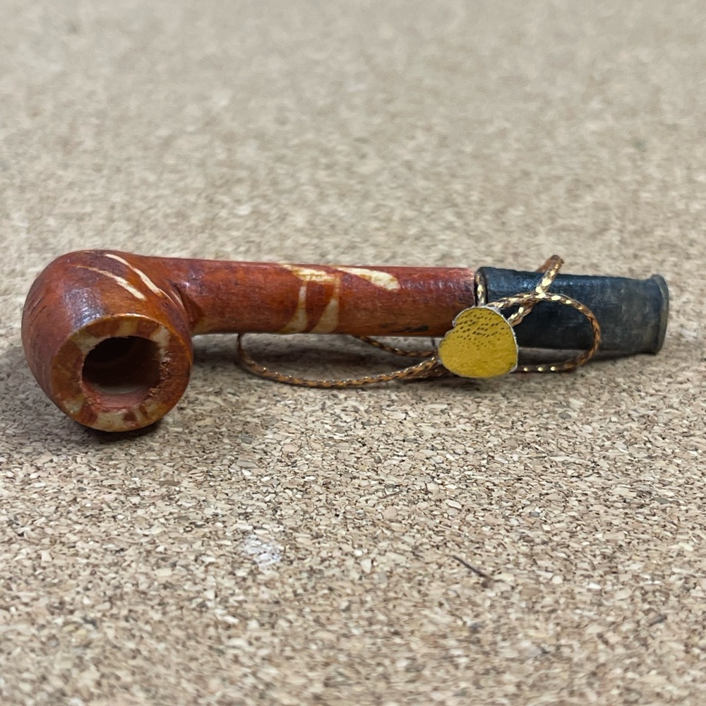 Vintage miniature decorative wooden ornament